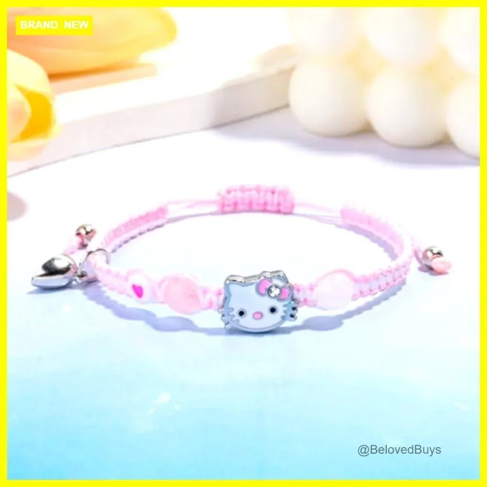 Adjustable Matching Bracelets Set with Charms, Valentine's Day Friendship Gift